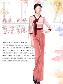 時尚養生會所服務生制服設計圖945