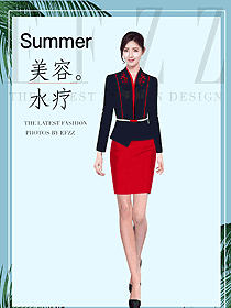 原創設計總臺收銀接待服裝款式圖516