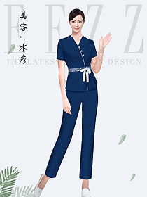 美容養生會所技師制服設計圖961