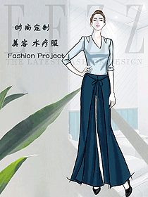 新款按摩技師服款式設計圖1536