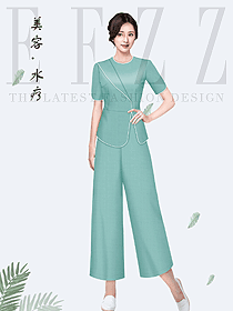 時尚養(yǎng)生會所服務生制服設計圖964