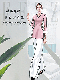 時尚按摩技師服款式設計圖1561