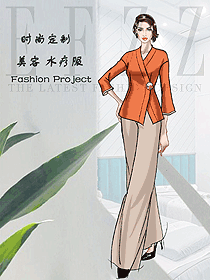 新款按摩技師服款式設(shè)計圖1564