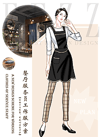 原創制服設計特色服務員服裝設計圖518