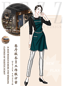 特色餐廳服務員制服設計圖519