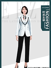OL通勤裝女秋冬職業裝設計圖2103