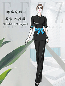 美容養生會所技師制服設計圖975