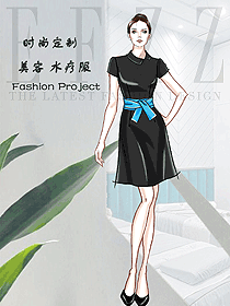 美容養(yǎng)生會所技師制服設(shè)計圖977