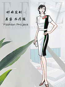 美容養(yǎng)生會(huì)所技師制服設(shè)計(jì)圖981