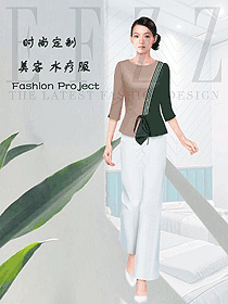 美容養生會所技師制服設計圖989