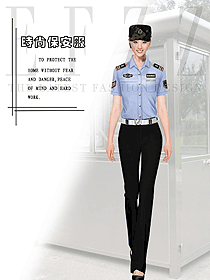 新款短袖保安服款式設計圖406