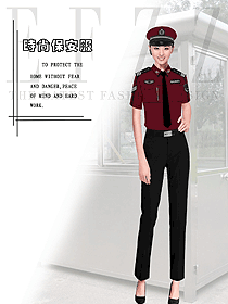 時尚短袖保安服設計圖433