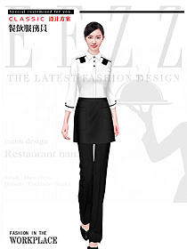 原創設計西餐服務員服裝款式圖1438