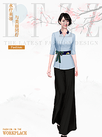 原創制服設計按摩技師服裝設計圖1590