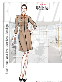 原創(chuàng)設(shè)計女夏裝制服設(shè)計圖1229