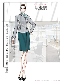 原創設計女秋冬職業裝設計圖2129