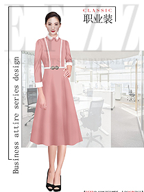 新款女職業(yè)裝夏裝服裝款式圖1244