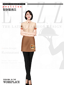 新款特色餐廳服務(wù)員制服設(shè)計(jì)圖574