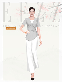 新款按摩技師服款式設(shè)計(jì)圖1593