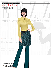 特色餐廳服務(wù)員制服設(shè)計圖593