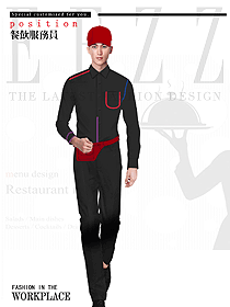 原創(chuàng)制服設(shè)計特色服務(wù)員服裝設(shè)計圖596