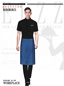 新款特色餐廳服務(wù)員制服設(shè)計(jì)圖606