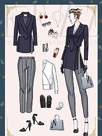 氣質(zhì)冷艷，成熟女人服裝怎么設計才能高級優(yōu)雅？2143款手繪圖