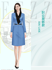 時尚職業女裝長裙定制設計圖2162