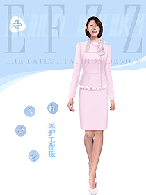 兒童醫(yī)院護士工作服定制設(shè)計案例004