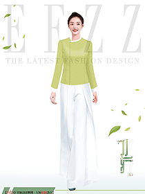 酒店水療SPA總臺迎賓制服設計圖625