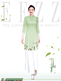 桑拿水療部迎賓工作制服設計圖626