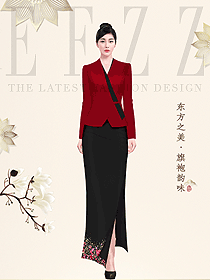 原創(chuàng)中餐咨客旗袍服裝設(shè)計(jì)圖996
