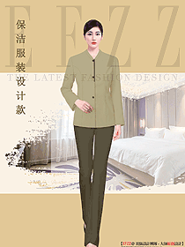 酒店客房保潔服務生制服設計圖358