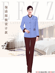 酒店餐飲清潔員工工作服原創設計圖367