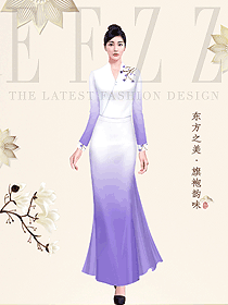 吊染旗袍原創(chuàng)服裝設(shè)計(jì)圖1012