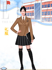英國女子高中生校服原畫設計作品