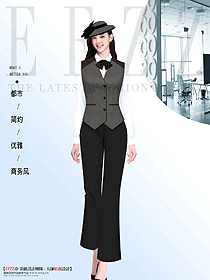 歐美辦公人員職業裝定做馬甲制服