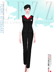 航站樓女性工作人員員工定做制服