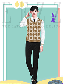 學校規定的統一樣式的學生服裝設計案例