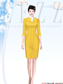 航空公司空姐服裝連衣裙款定制方案