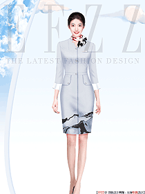 國際航空公司空姐制服民族文化傳統服裝設計