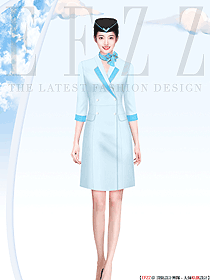 機場地勤女性工作人員制服定制設(shè)計圖