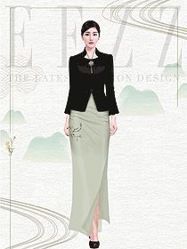 頂級酒店餐飲員工服裝定制設計效果圖