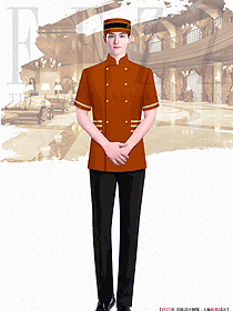 酒店門童夏季短袖制服定制案例大圖