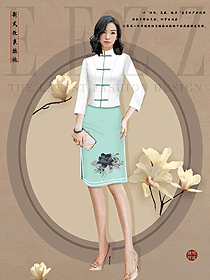 度假酒店餐飲咨客制服設(shè)計作品圖