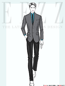 私人定制酒店男服務(wù)生高級制服原創(chuàng)作品圖