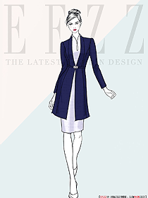 頂級私人會所餐飲服務員制服訂制設計案例