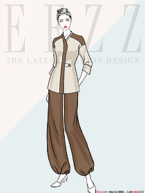 地道的日式主題餐廳員工制服定制設(shè)計風(fēng)格作品圖