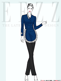 國(guó)外酒店餐廳Waitress uniform原創(chuàng)設(shè)計(jì)圖片欣賞