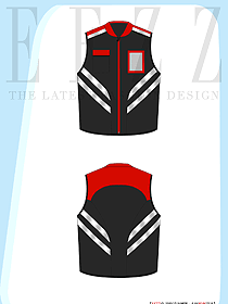 應(yīng)急工作服馬甲反光條救援管理馬夾定制logo背心平面圖